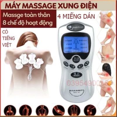 Đèn Ốp Trần Bộ Máy Vật Lý Xung Điện Trị Liệu 4 Miếng Dán Massage Cổ Vai Gáy.