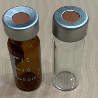 Chai thủy tinh 1,5ml ( 2ml ) + Nắp bấm nhôm 11mm, 100 cái hộp, Alain TQ.