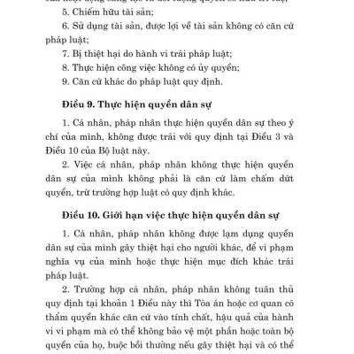 Bộ luật dân sự (hiện hành) - bản in 2024