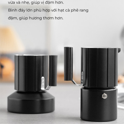 Bình pha cà phê Traveller Moka Pot nhôm CAFE DE KONA