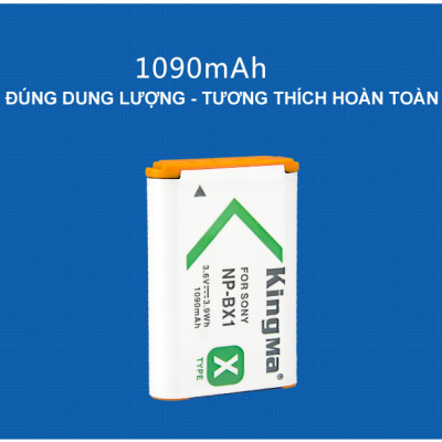 Pin KingMa NP-BX1 dùng cho Sony RX100 AS30V AS100VR HX400 WX300 - Hàng Chính Hãng
