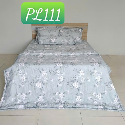 Bộ Ga TC Tatana Silver 4 Món Cao Cấp, Chất Vải Mềm Mịn Thoáng Mát - Màu ngẫu nhiên