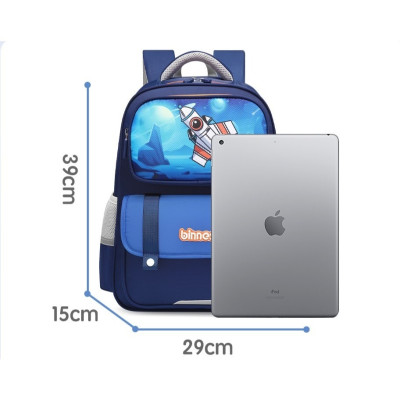 BINBES - B-6049 Balo học sinh Cấp 1 siêu nhẹ, chống gù, chống thấm nước (KT 39x29x15cm), cặp sách học sinh chính hãng