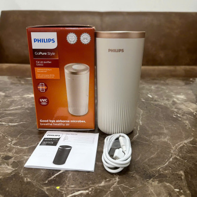 Máy khử mùi, lọc không khí ô tô dạng cốc Thương hiệu Hà Lan cao cấp Philips S3602, Công Suất 2W - Bảo Hành 24 Tháng (Hàng Nhập Khẩu)