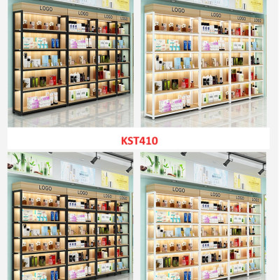 Kệ trưng bày sản phẩm, hàng hóa , kệ trang trí khung sắt mặt gỗ KST410 - Nội thất lắp ráp Viễn Đông Adv