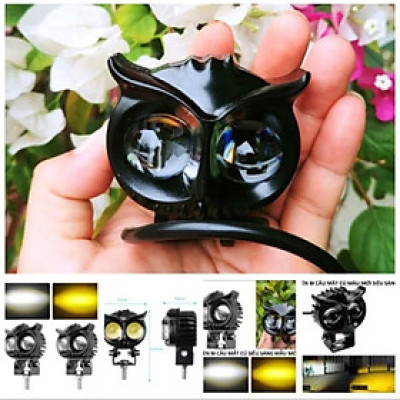 ĐÈN LED BI CẦU TRỢ SÁNG MẮT CÚ SIÊU SÁNG PHA TRẮNG CỐT VÀNG LẮP XE MÁY ÔTÔ