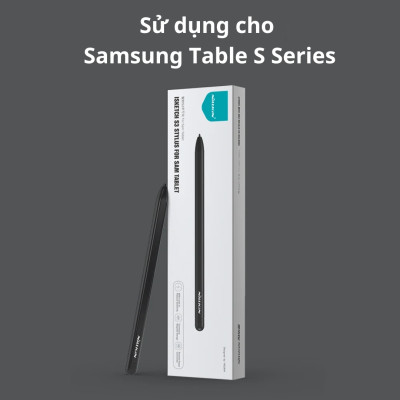 Bút cảm ứng cho Samsung galaxy Tab S9 Plus Ultra , S6 S7 S8 Ultra - Nillkin ISketch S3 Stylus đa năng chống tì tay, hít cạnh máy, không lo hết pin - Hàng nhập khẩu