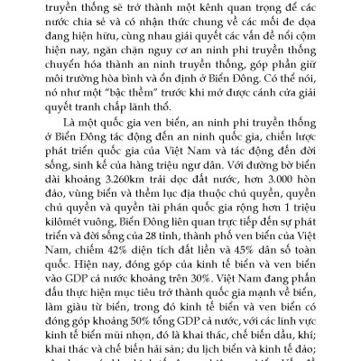 An Ninh Phi Truyền Thống Ở Biển Đông - Cơ Hội Và Vấn Đề Đặt Ra Đối Với Việt Nam
