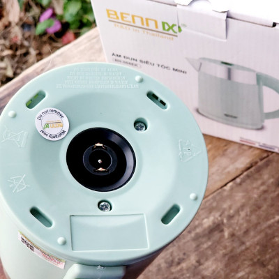 Ấm điện siêu tốc mini Bennix Thái Lan BN-008EK 0.8L màu xanh - Hàng chính hãng
