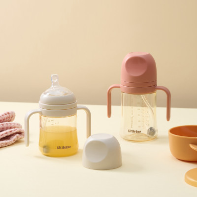 Bình Tập Uống Nước Cho Bé LocknLock Ppsu Straw Cup HAP914 280ml, HAP915 350ml, Hàng Chính Hãng - JoyMall