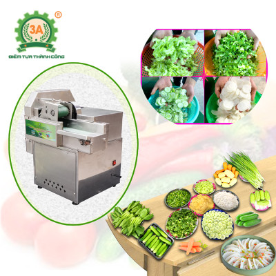 Máy thái rau củ quả, hành lá đa năng 3A370W (có băng tải) - Hàng Chính Hãng