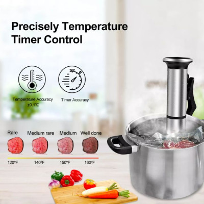 Máy nấu chậm Sous Vide BioloMix SV-8006 công suất 1200W , bộ gia nhiệt PTC và động cơ không chổi than DC- Hàng chính hãng