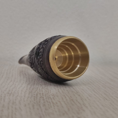 Tẩu Bắt Top Cigar Gỗ Sừng TGS15 Ring Size 40-60 Khắc Họa Tiết Hình Rồng Cực Tỉ Mỉ- Hàng Thủ Công