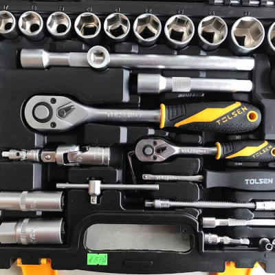 BỘ DỤNG CỤ MỞ BULONG 94 MÓN TOLSEN 15145 - HÀNG CHÍNH HÃNG