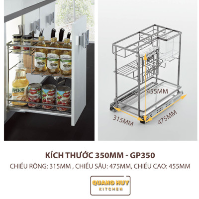 Giá để dao thớt gia vị sơn nano bảo hành han gỉ 10 năm