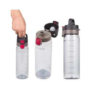 Set 02 bình nước Charger 830ml, làm từ nhựa cao cấp không chứa BPA, thân thiện với môi trường và vô hại đối với sức khỏe người sử dụng - nội địa Nhật Bản 