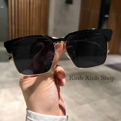 Kính râm unisex nam nữ chống nắng dáng vuông sành điệu