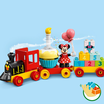 Đồ Chơi LEGO Duplo Đoàn Tàu Sinh Nhật Của Mickey & Minnie 10941  Cho Bé Trên 2 Tuổi