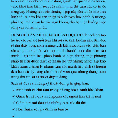 Đừng Để Cảm Xúc  Điều Khiển Cuộc Đời - Vanlangbooks