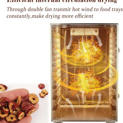 Máy sấy thực phẩm chuyên nghiệp dung tích 100 lít, 16 khay. Thương hiệu Mỹ cao cấp Septree ST-02 - HÀNG NHẬP KHẨU