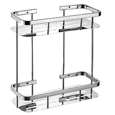 Kệ tường đôi phòng tắm Inox SUS 304 Eurolife EL-KT10 (Trắng Bạc)