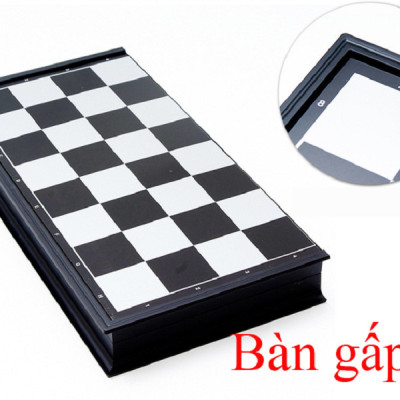 Bộ Cờ Vua Nam Châm Đen Trắng  hút dính đồ chơi trí tuệ, giải trí
