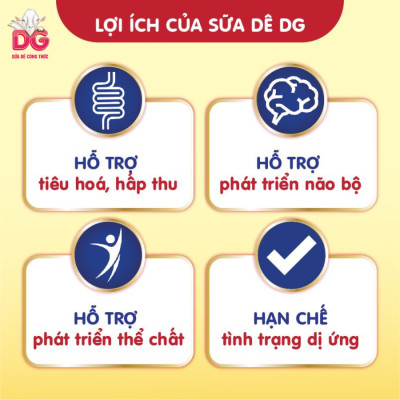 [TẶNG ĐỒ CHƠI BÁC SỸ] CB 03 LON SỮA DÊ CÔNG THỨC DG-2 800gr [HSD 7/2026]