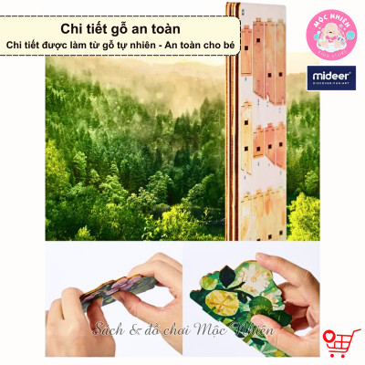 Mô hình lắp ghép gỗ Mideer Wooden 3D Puzzle, đồ chơi 3D sáng tạo cho bé