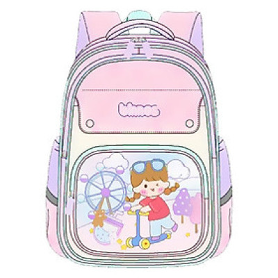 BINBES - BNS-5019 Balo học sinh Cấp 1 siêu nhẹ, chống gù, chống thấm nước. cặp sách học sinh