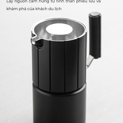 Bình pha cà phê Traveller Moka Pot nhôm CAFE DE KONA