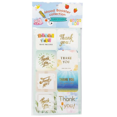 Sticker Cảm Ơn Ánh Kim - Teenage CTE-031 (5 Tờ)
