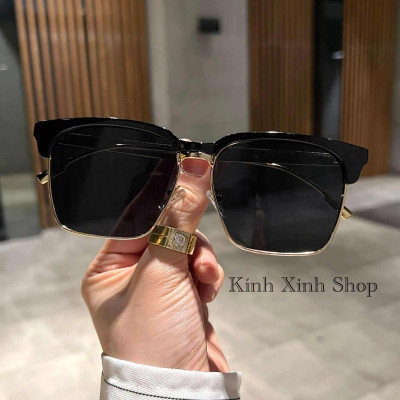 Kính mát nam Mắt vuông chống nắng uv thời trang đi đường giúp bảo vệ mắt