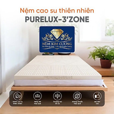 Nệm Cao Su Thiên Nhiên Kim Cương Purelux- 3’Zone