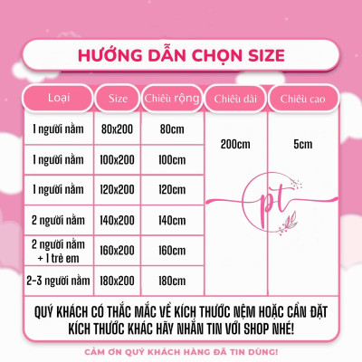 Nệm Cao Su Trải Sàn 3 Lớp Eron Êm Ái Và Thoáng Mát Dày 5cm Đủ Size Giao Màu Ngẫu Nhiên - Tặng Kèm Drap Nệm