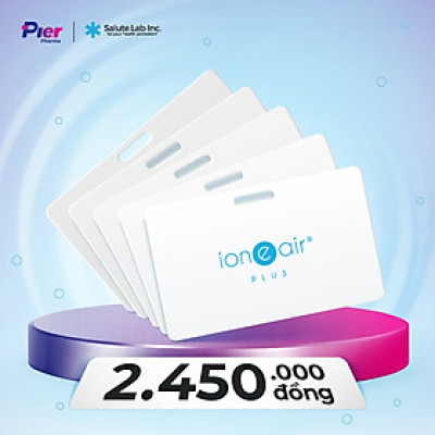 Mua 05 Tặng 01 Thẻ lọc không khí - khử mùi ion e air Card Plus - Hàng chính hãng 