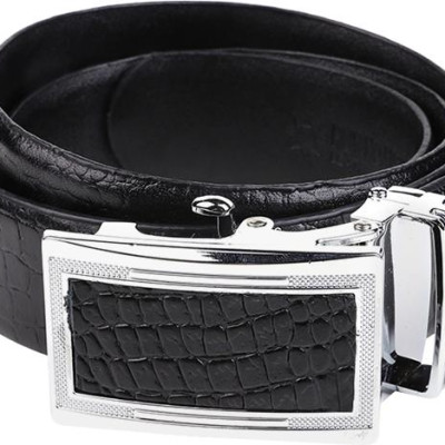 Thắt Lưng Nam Da Thật Vân Cá Sấu Huy Hoàng HT4114 (120 x 3.5 cm) - Đen