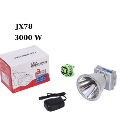 Đèn Pin Đội Đầu Ultra S J78 Vỏ Nhôm – Siêu Sáng 3000W, Rọi Xa 1500M, Pin Trâu Xuyên Đêm