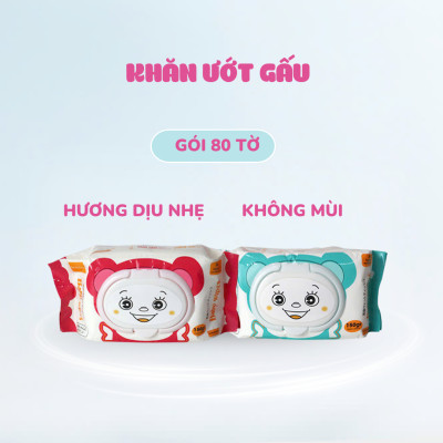 COMBO 10 Khăn ướt baby ENJOY mềm mại, dưỡng ẩm, tiện dụng, đạt chuẩn sức khỏe SGS - Gói 20/50/80 tờ