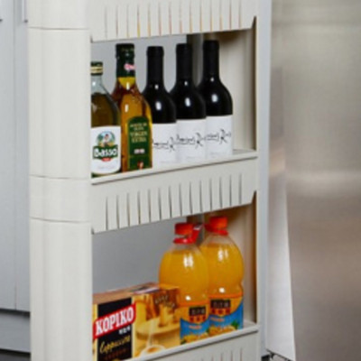 Kệ nhựa 3 tầng có bánh xe tiện lợi, Kệ để gia vị, để đồ phòng tắm gọn gàng - Chính hãng MINIIN 