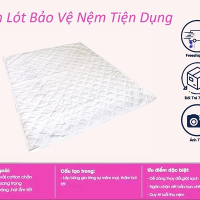  Tấm Lót Bảo Vệ Nệm Tiện Dụng Đủ Size