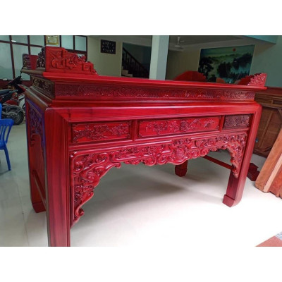 Án Thờ Ngũ Phúc Gỗ Hương Đỏ Nam Phi