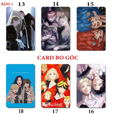 Card anime Tokyo Revengers 6 ảnh khác nhau/ Thẻ card kịch Trường takemiki Tokyo Revengers