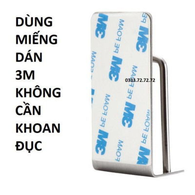 Kệ Để Bàn Chải Đánh Răng Inox 304 Không Gỉ, Dán Tường Không Khoan Đục, Liên Kết Với Tường Dùng Miếng Dán Hoặc Keo Mềm Siêu Bền, Móc Dán Chịu lực, Sang Trọng, Dễ Dàng Sử Dụng. TakyHome 4011