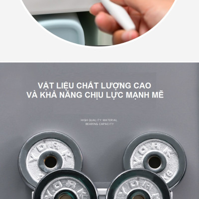 Giá Treo Bàn Chải Đánh Răng, Lấy Kem Đánh Răng Tự Động, Lưu Trữ Vật Dụng Ngăn Nắp - Tặng Kèm 4 Cốc Và Miếng Dán Tường - Chính Hãng