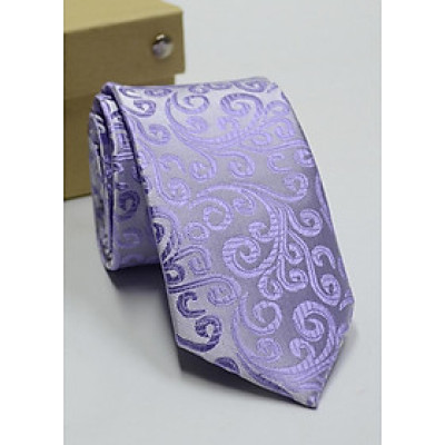 Cà Vạt Nam Titishop CVN084 (145 x 6 cm) - Tím