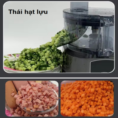 Máy Thái Rau Củ Quả Septree ANS-A5 Thương Hiệu Mỹ Công Suất Lớn 600W, Khay Chứa 7L, Năng Suất Cắt 300kg/giờ, Lát Cắt Mịn, Nhập Khẩu - BẢO HÀNH 1 NĂM, HÀNG NHẬP KHẨU