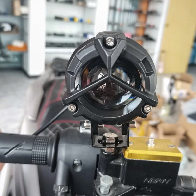 Đèn LED Trợ Sáng S40 Plus Siêu Sáng – Cốt Vàng, Pha Trắng, Chống Chói Đỉnh Cao Cho Khách VIP