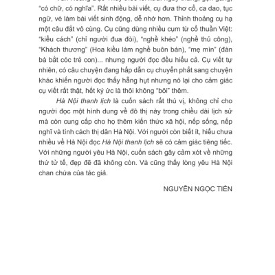 Hà Nội Thanh Lịch (Tái Bản 2020)
