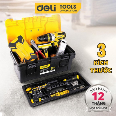 Hộp Đựng Đồ Nghề, Dụng Cụ Đa Năng Deli Cao Cấp Chính Hãng 14/17/19