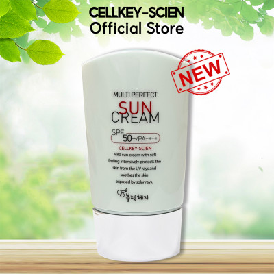 Combo 2 Kem Chống Nắng Tế Bào Gốc Kiềm Dầu Chống Nhăn Dưỡng Ẩm Trắng Da Cellkey-Scien Multi Perfect Sun Cream SPF50+PA++++ (100ml)